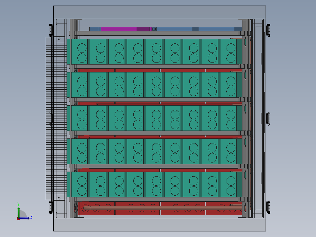 比特币矿机（sw21可编辑+工程图）左视图