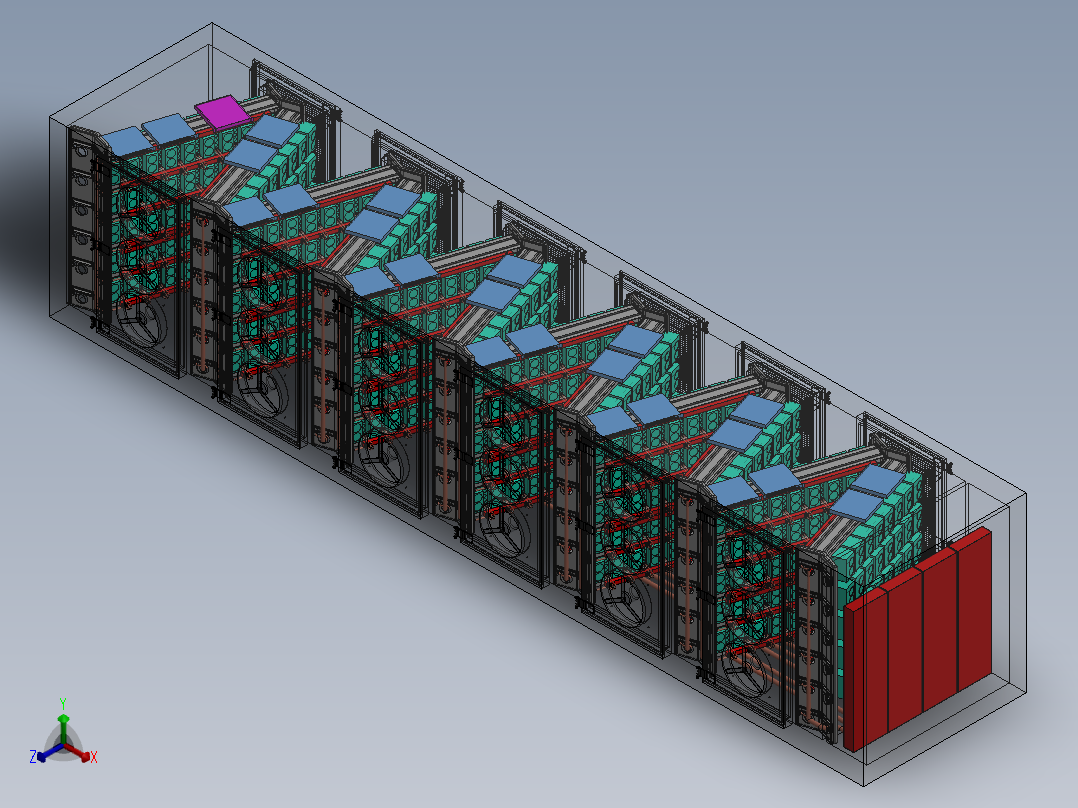 比特币矿机（sw21可编辑+工程图）正等轴测图