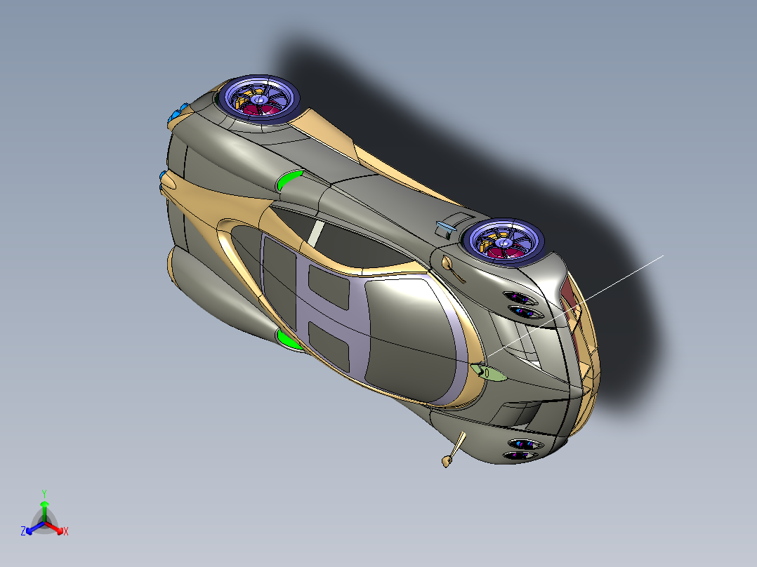 <span style='color: red'>轿车</span>模型