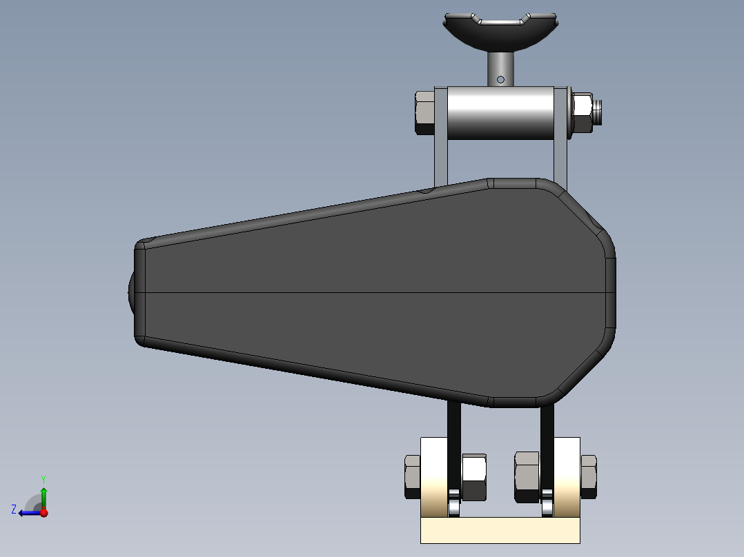 电动式螺旋千斤顶的设计（电动剪式千斤顶）（含三维图SW及CAD图纸）右视图