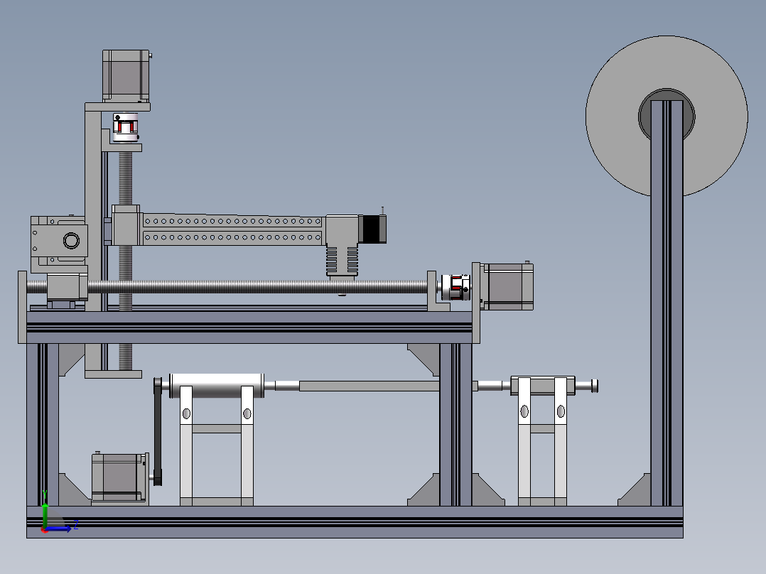 纤维Z向增强复合材料打印机-2===1062859===300左视图