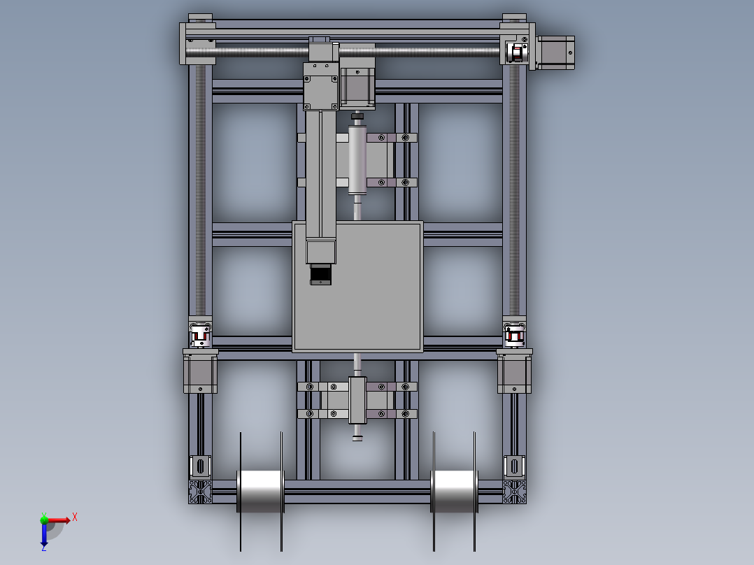纤维Z向增强复合材料打印机-2===1062859===300俯视图