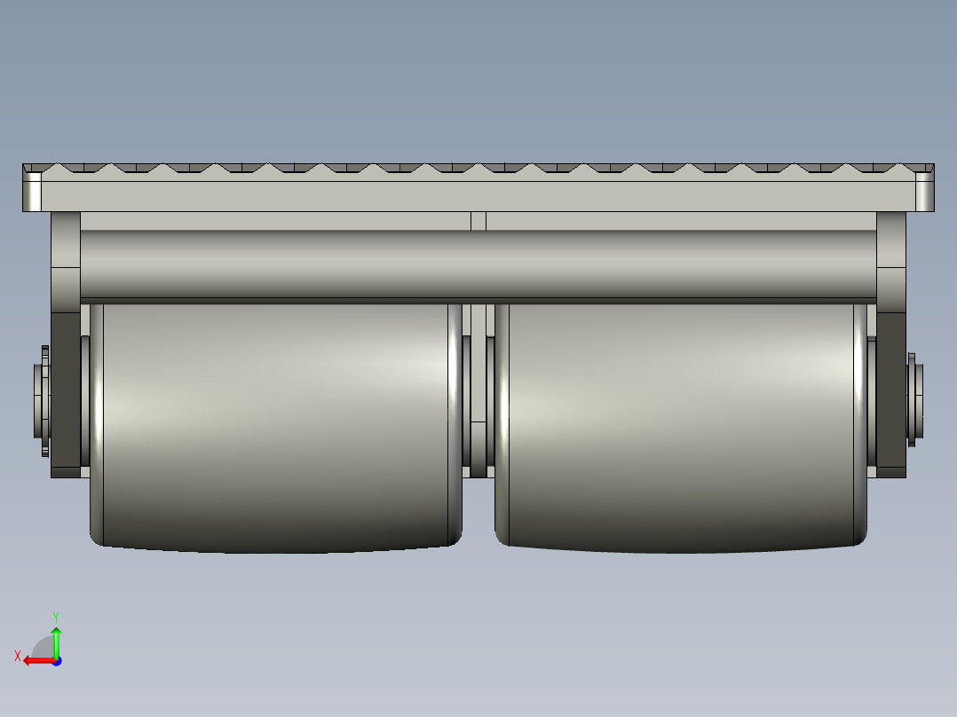 6t大型机器移动滑板后视图