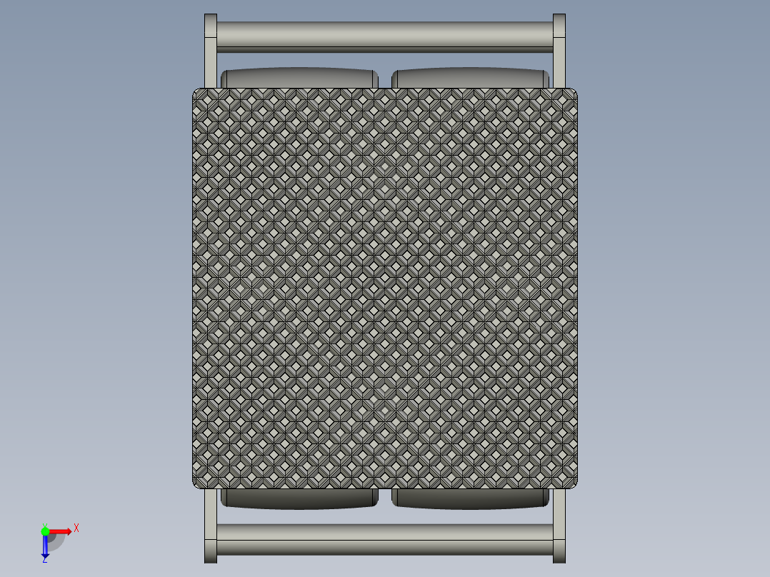 6t大型机器移动滑板俯视图