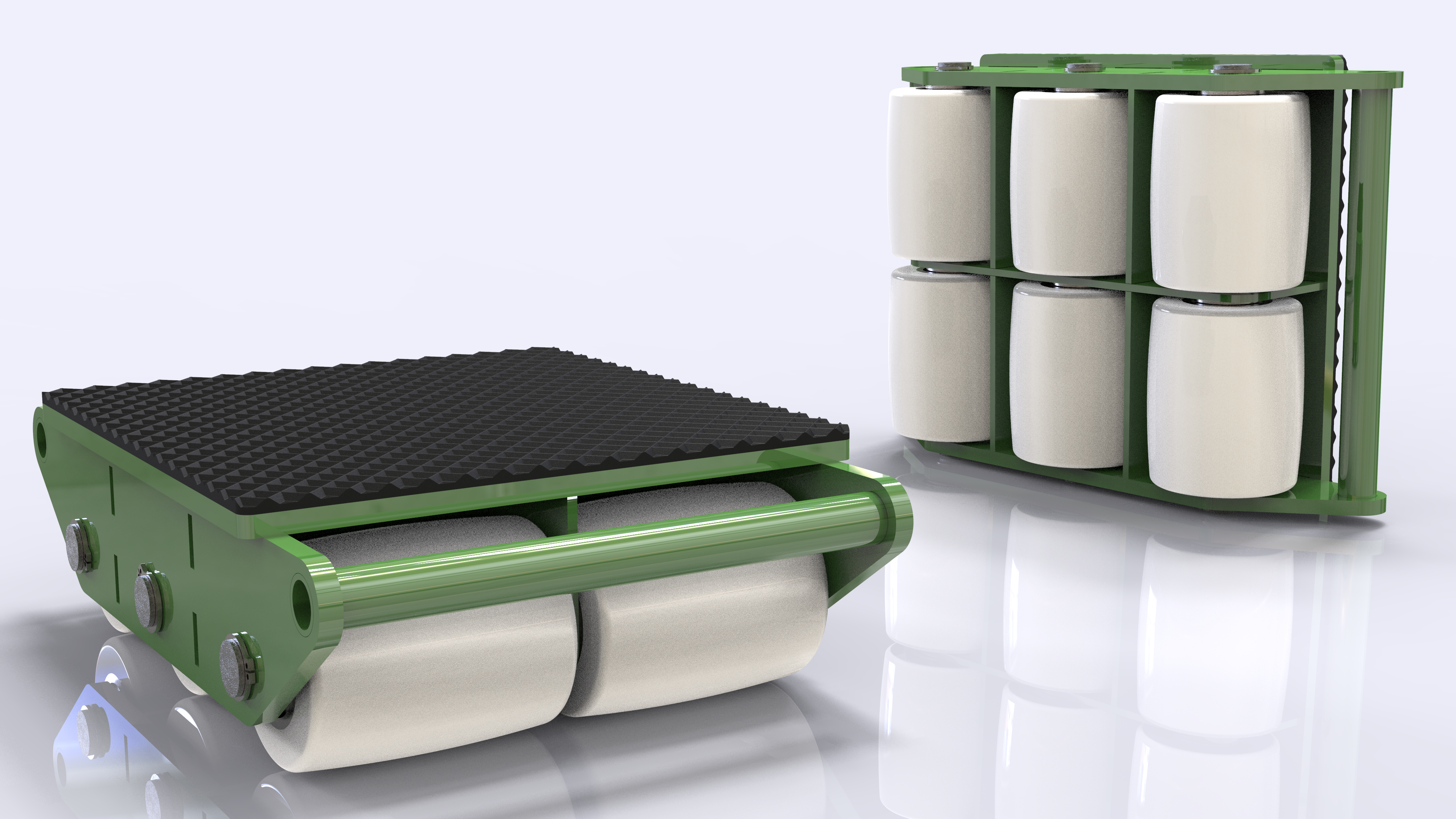 6t大型机器移动滑板