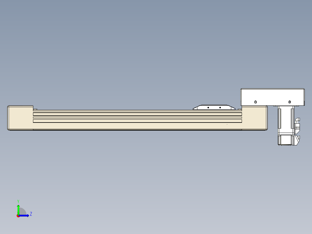 同步带全封闭直线模组TPA-HCB-65S-90-L350-M-C-P10-N3左视图