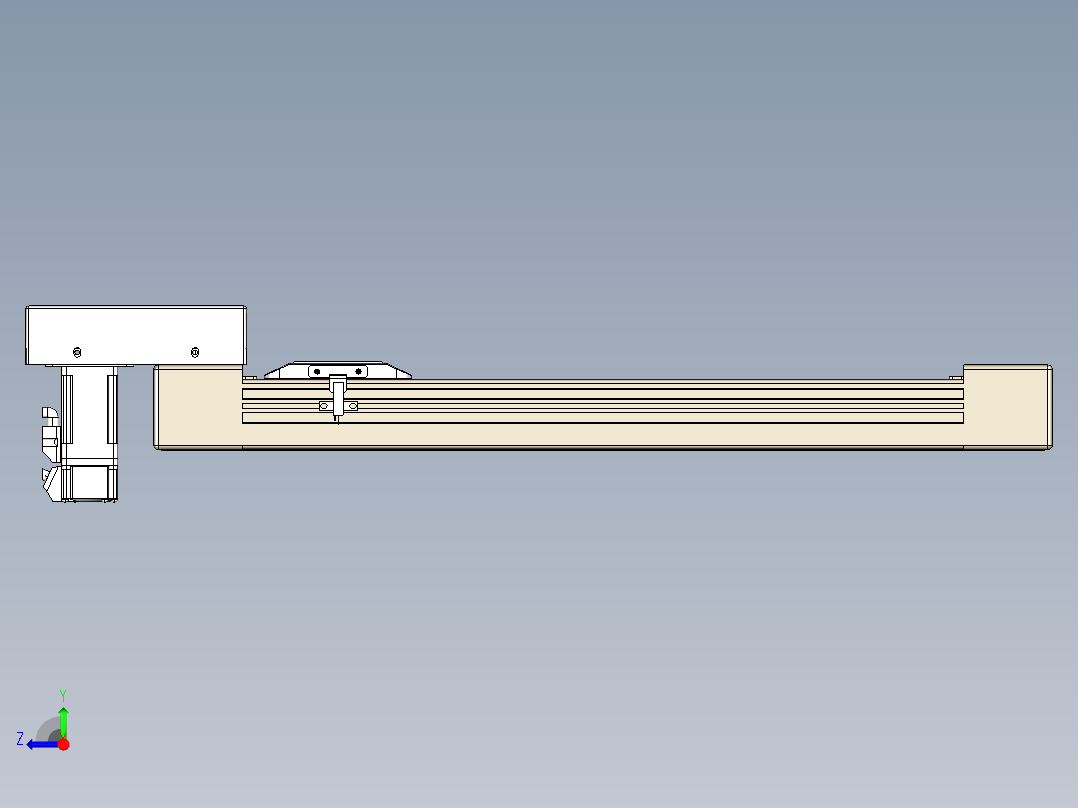 同步带全封闭直线模组TPA-HCB-65S-90-L350-M-C-P10-N3右视图