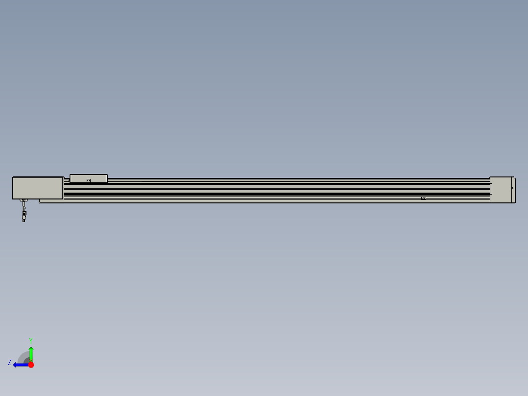 威洛博直线电机模组EB8-L100-S1500-BL-P75-MS3右视图