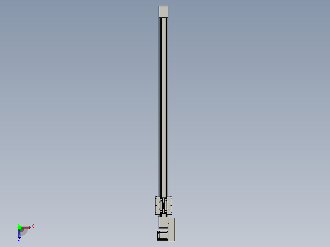 威洛博直线电机模组EB8-L100-S1500-BL-P75-MS3俯视图