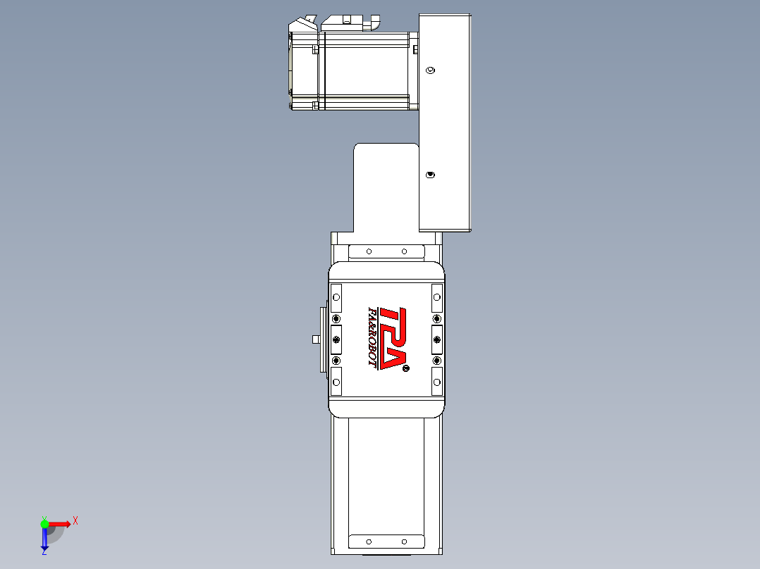 同步带全封闭直线模组TPA-HCB-85D-90-L50-ML-Y-P20-N3俯视图