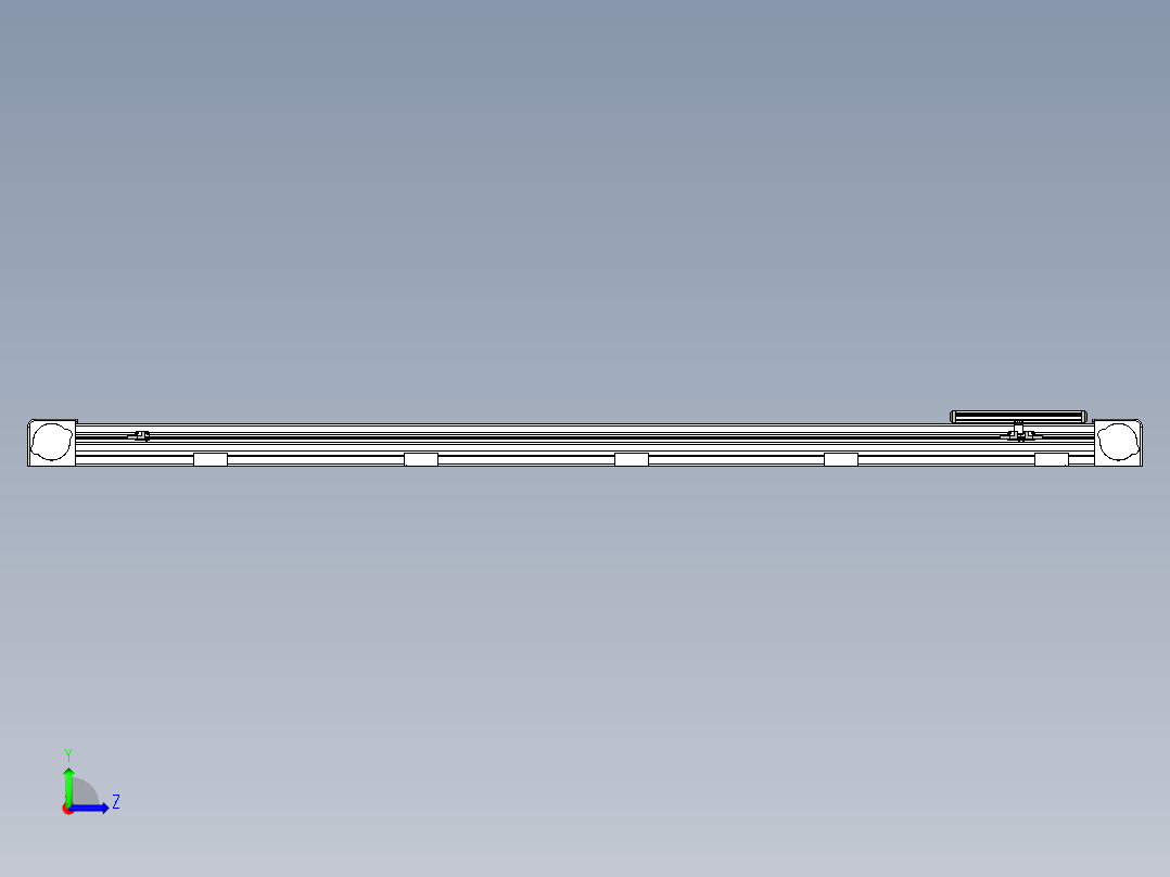 同步带滑台-欧规B8-L176-S1650-L-ZP40-D3-N5左视图