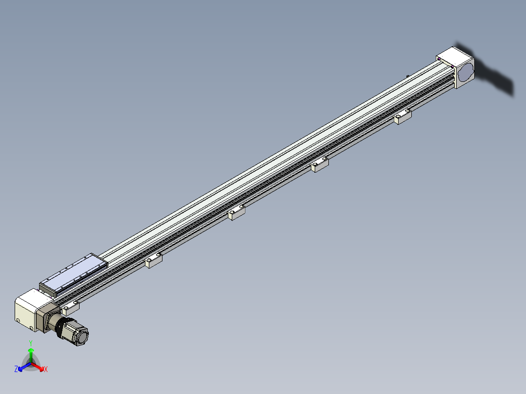 同步带滑台-欧规B8-L176-S1650-L-ZP40-D3-N5正等轴测图