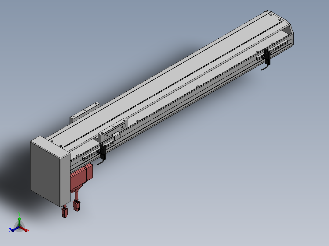 精密模组MY100-T10-550L-BM-P20B-C4-C正等轴测图