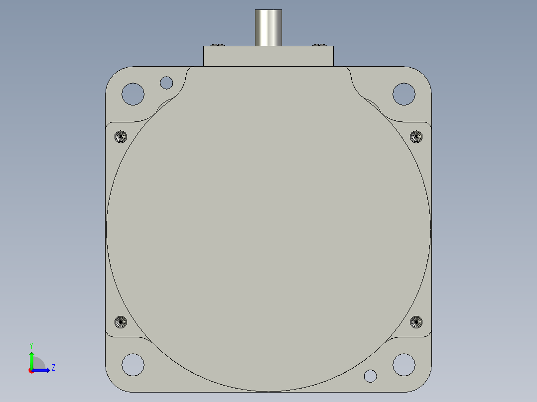 MBME3AZAS无刷电机左视图
