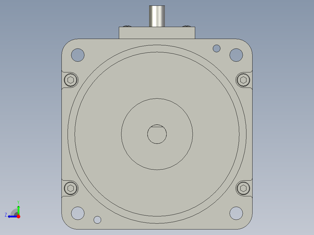 MBME3AZAS无刷电机右视图