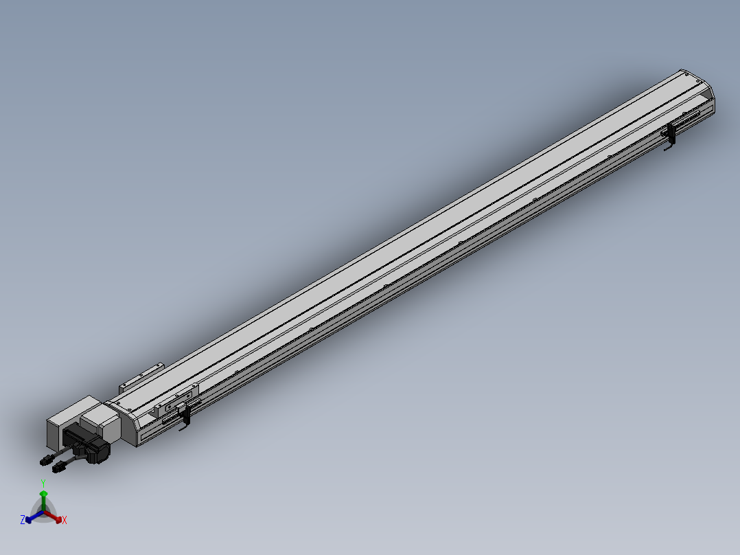 精密模组MT100-L78-1300-L-M10-C4正等轴测图