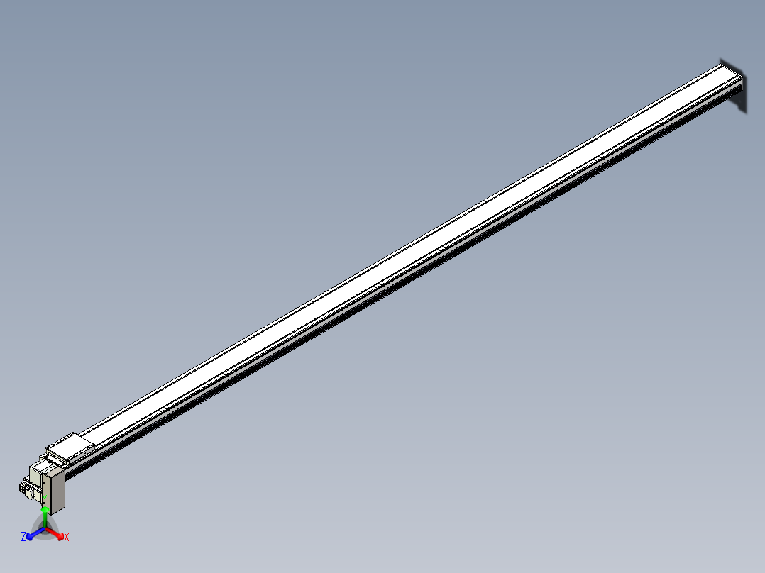 同步带全封闭直线模组TPA-HCB-105D-90-L2900-RP-C-P20-N3正等轴测图