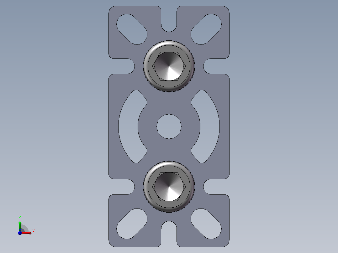 铝型材及其附件5.32.50.50100.M12前视图
