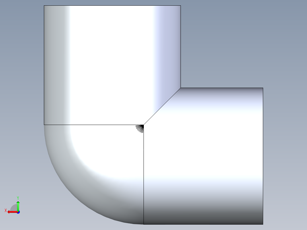 聚氯乙烯配件07-Sch80_90Elbow_FPTxFPT_808-005_0.5in后视图