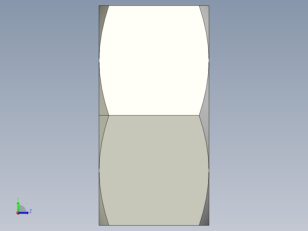 DIN 934 螺母-M8 Nut.STEP左视图