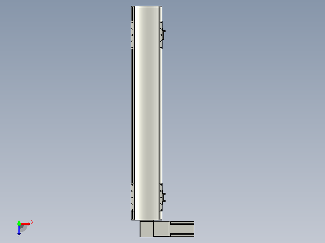 直线模组WG-LHB12-S600-L(B)设计图纸俯视图