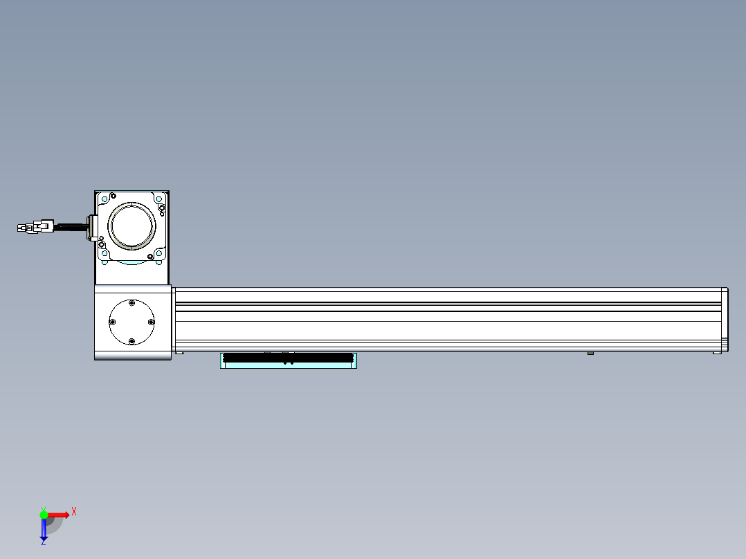 威洛博VBC同步带传动一无尘环境VBC14-L45-S350-BLD-ZP75-C3俯视图