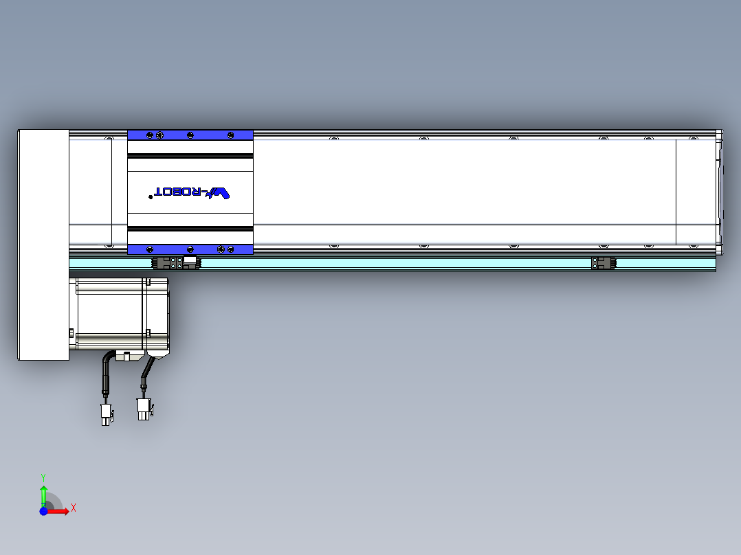 VF丝杆传动-一般环境VF14-Lxx-C-S450-BL-ZP75-C3前视图