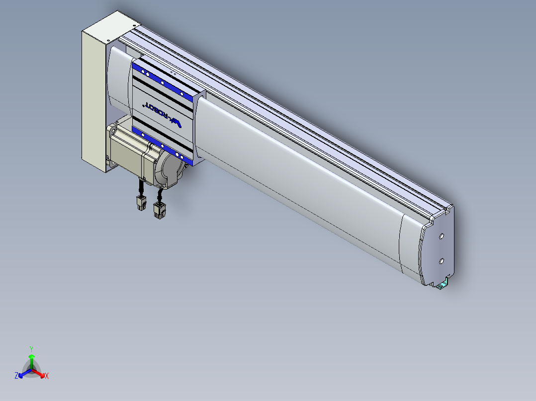 VF丝杆传动-一般环境VF14-Lxx-C-S450-BL-ZP75-C3正等轴测图