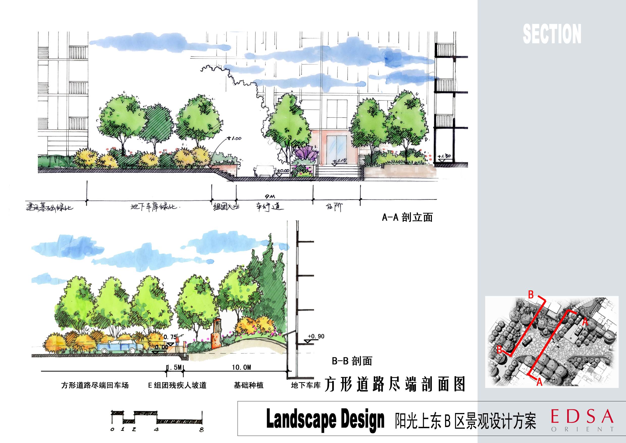 停车场地库CAD施工图纸地下车库出入口地面建筑素材平面图设计图