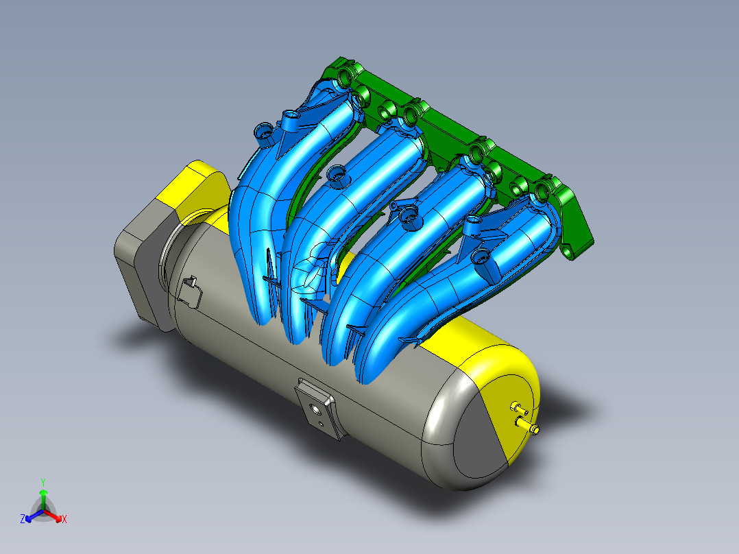 进气<span style='color: red'>歧管</span><span style='color: red'>涡轮</span>3D模型