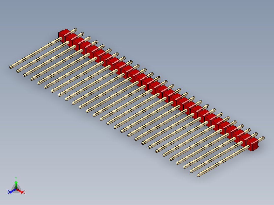 彩色公头100mil（2.54mm）系列-DS1021_red_1x28p_100mil_Type19_rev1.0