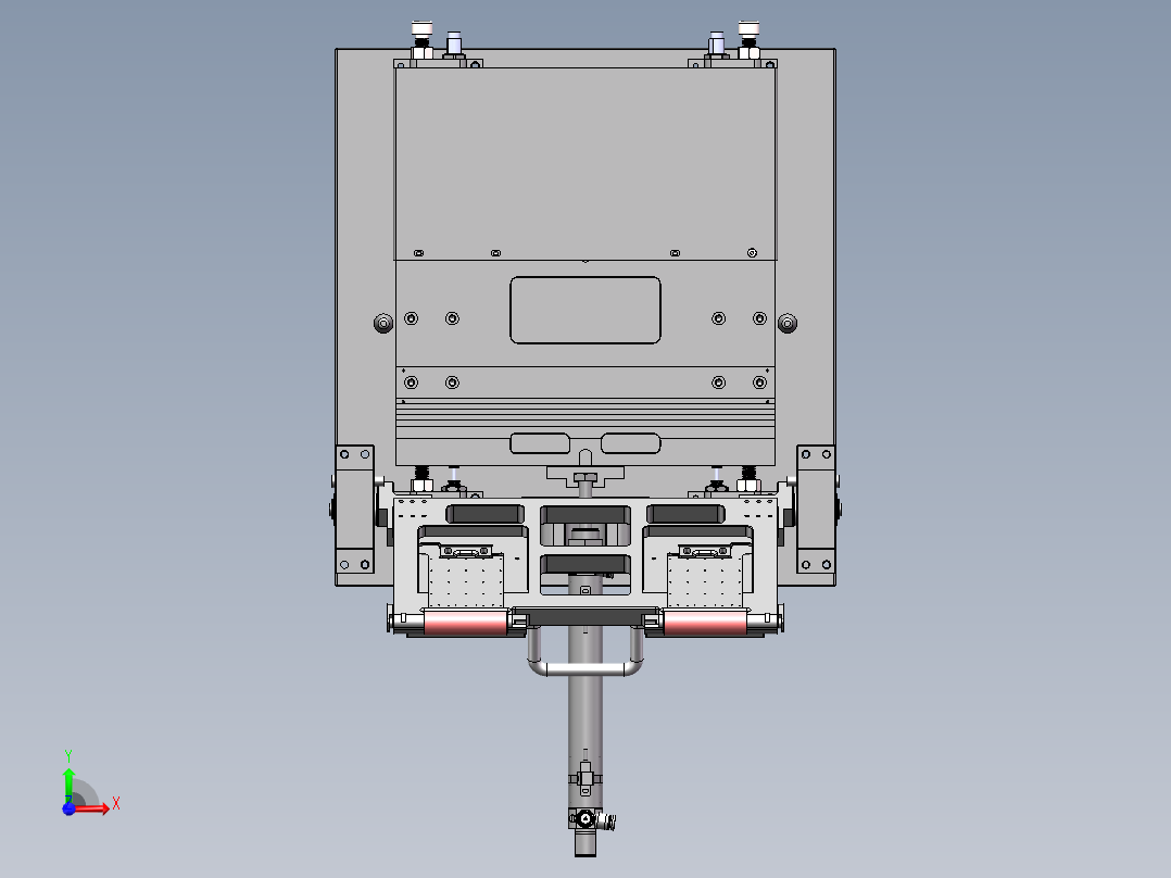 贴胶治具前视图