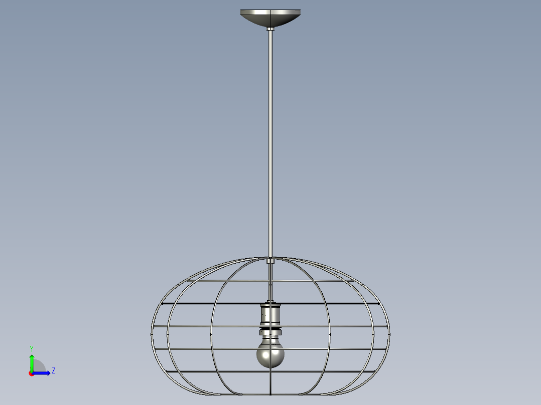 复古吊灯5左视图