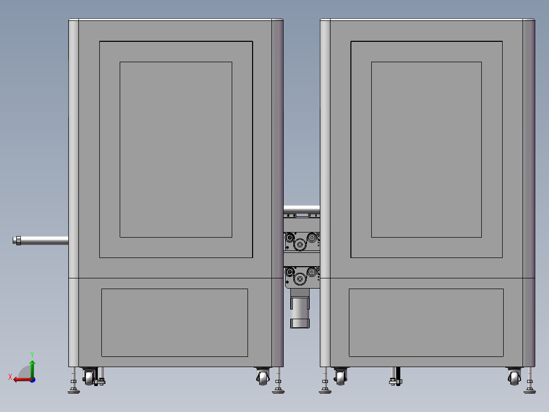 线圈上下料及自动浸锡机后视图