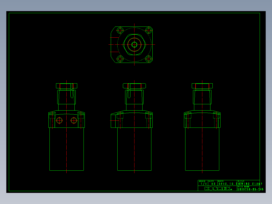 LHS0750-SR-Y45多系列多零件图纸模型