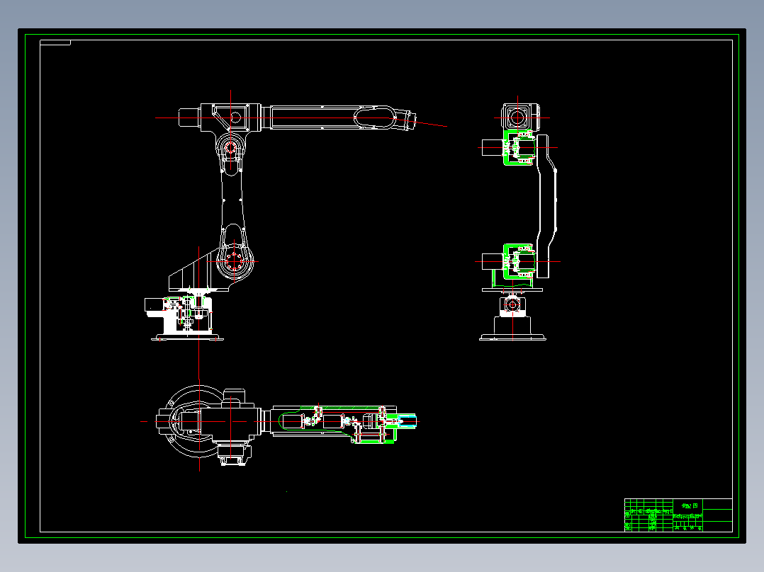 搬运<span style='color: red'>机器人</span>CAD图纸==1553992==120