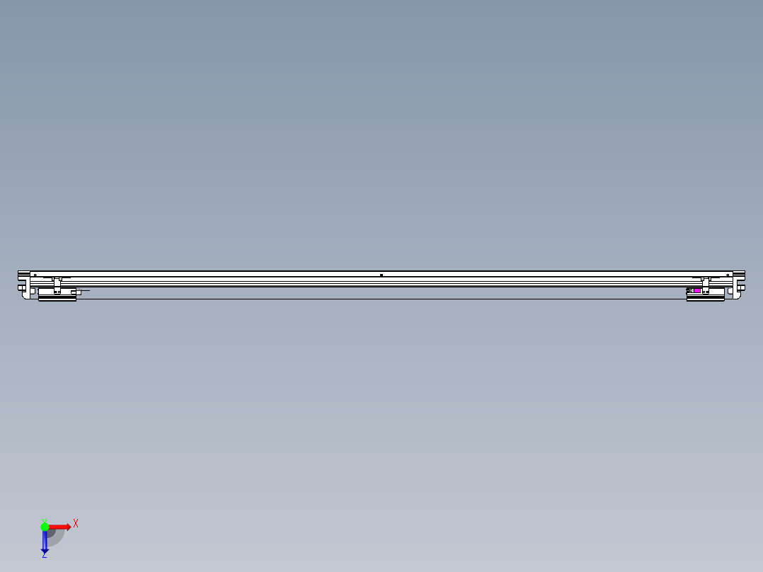 威洛博VL系列直线电机模组-2VL17E1-S1750俯视图