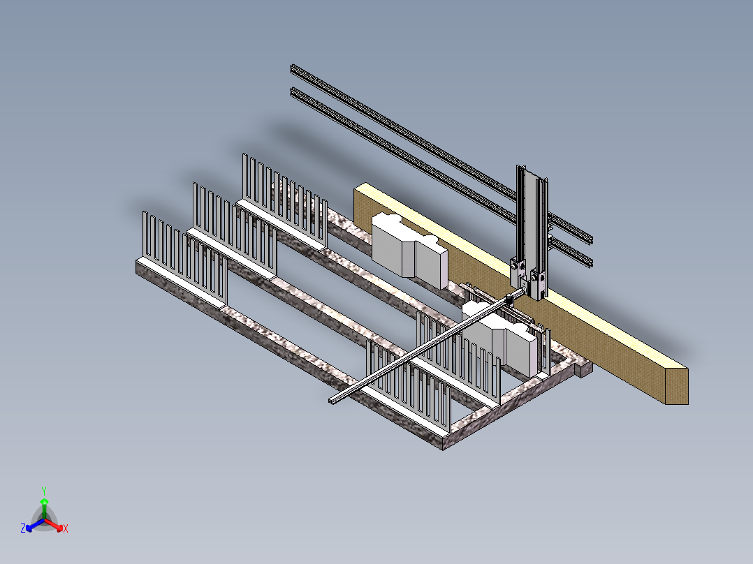 智能车库正等轴测图