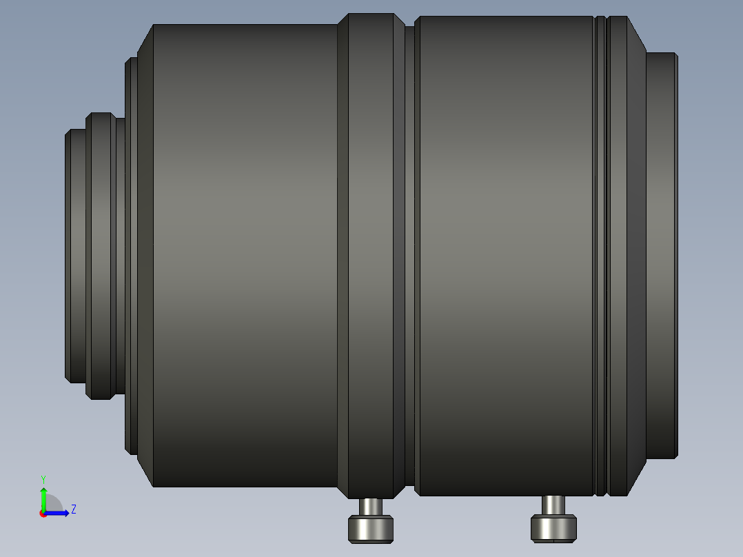 基恩士CA-LHR35_kc图纸模型左视图