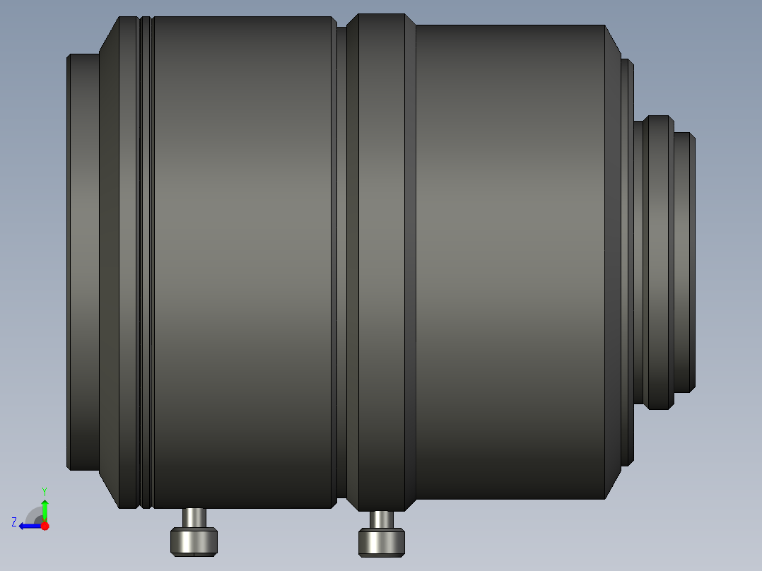 基恩士CA-LHR35_kc图纸模型右视图