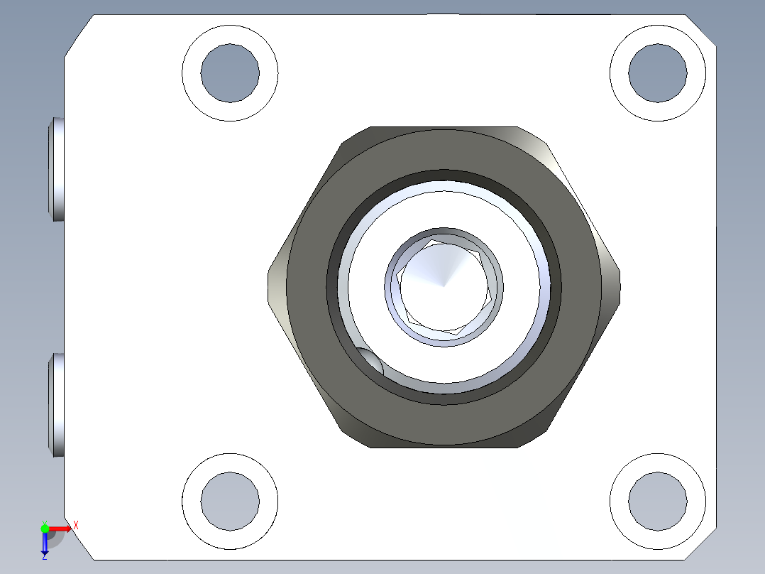 KOSMEKLHA0480-GR-Y45_R01多系列多零件图纸模型俯视图