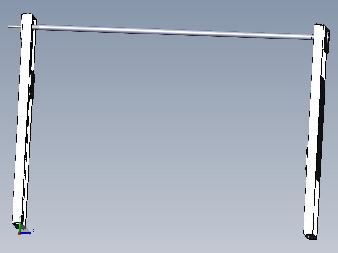 电镀行车模型左视图