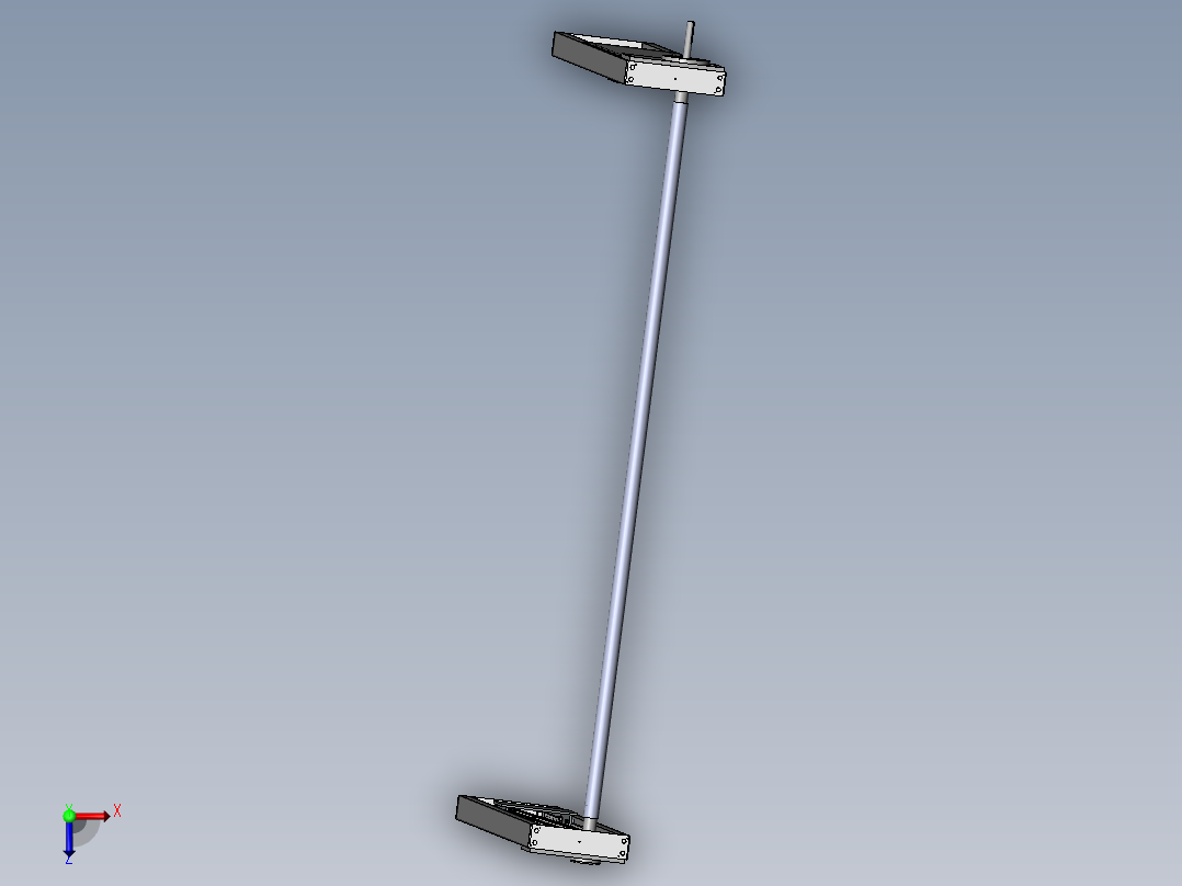 电镀行车模型俯视图