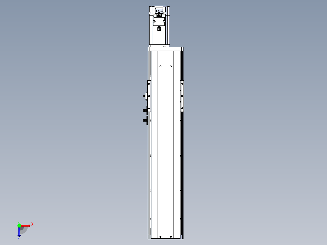 东锦丝杆传动-直线滑台模组DH102-C-L10-S300-BC-P400W-C3俯视图
