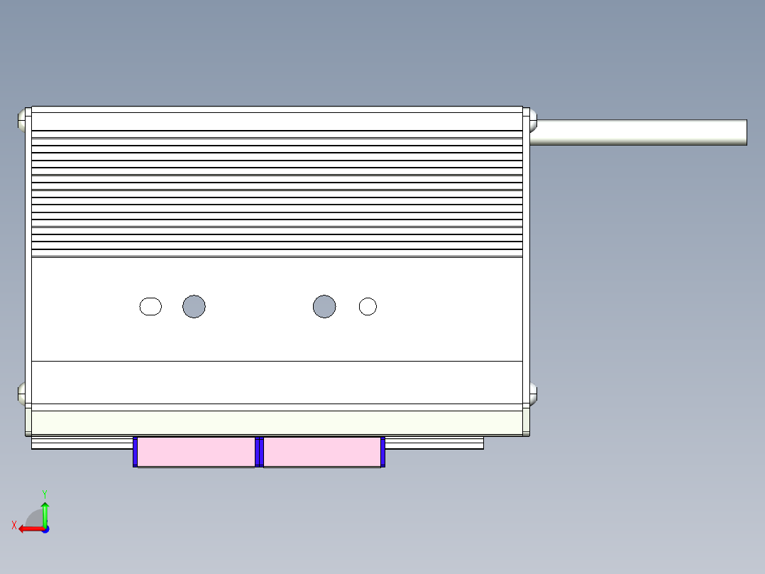威洛博模组LEHF20-S48-Q-03L后视图