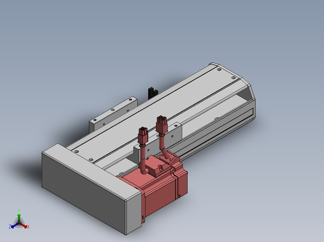 精密模组MY120-T10-100L-BL-P20B-C4-C正等轴测图