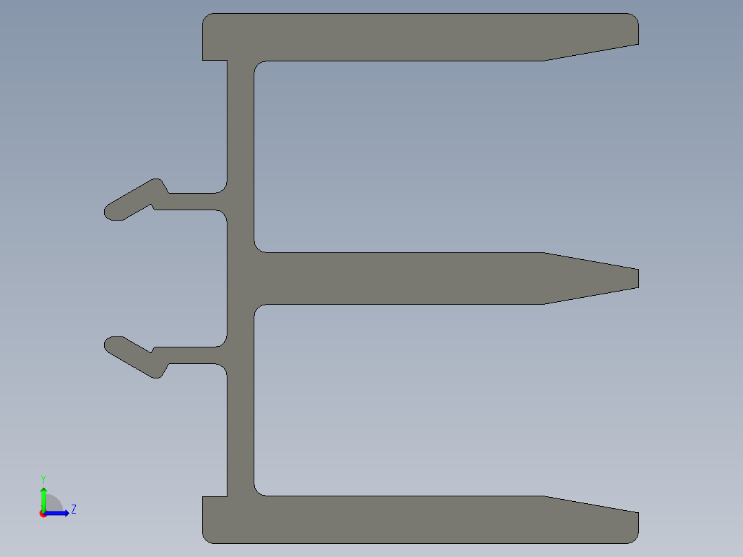 型材-BR 8 SLOT PVC SLIDING DOOR PROFILE 3842526588.STEP左视图