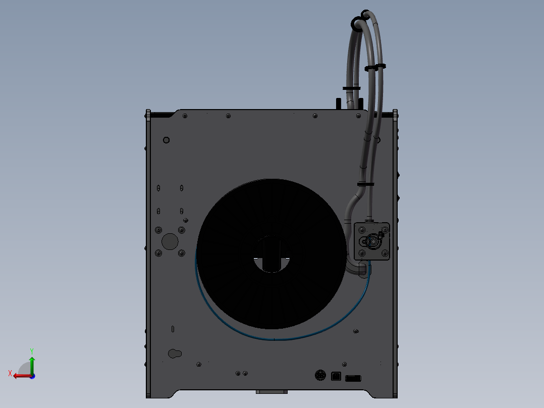Ultimaker2 3D打印机全套细节图纸后视图