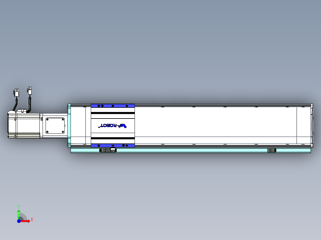 VF丝杆传动-一般环境VF14-Lxx-C-S500-BC-ZP75-C3前视图