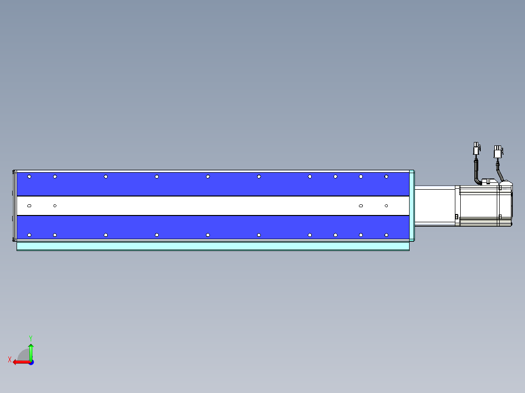 VF丝杆传动-一般环境VF14-Lxx-C-S500-BC-ZP75-C3后视图